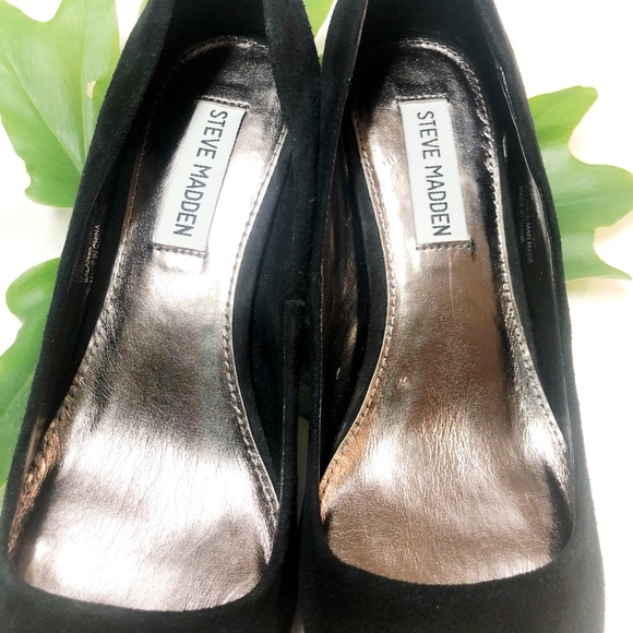EUC Steve Madden Pinelope Suede Black pumps 7.5 - Picture 7 of 7